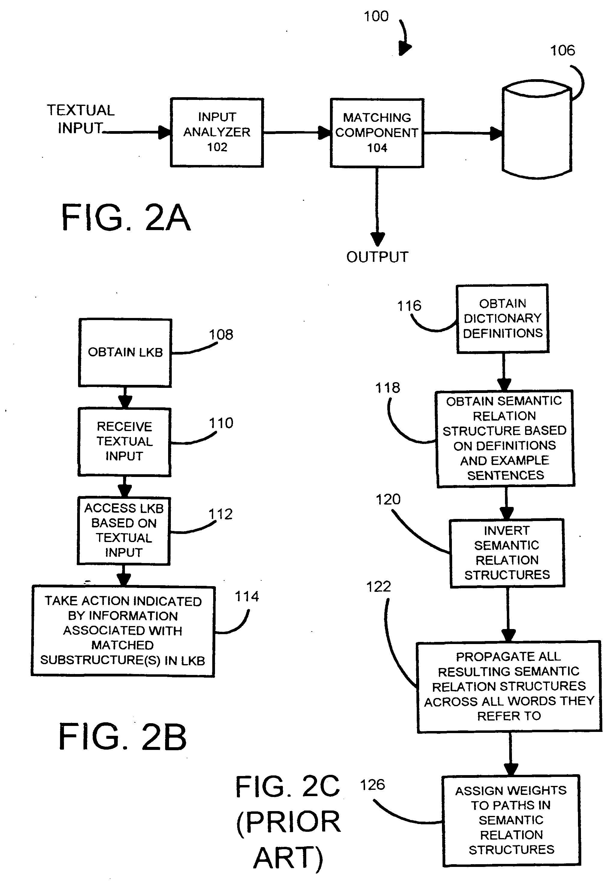 System and method for matching a textual input to a lexical knowledge based and for utilizing results of that match