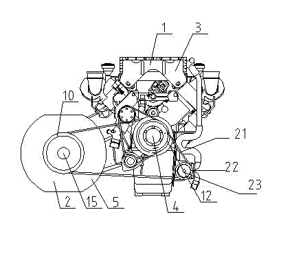 Power generator component of motor compressor for automobile air conditioner