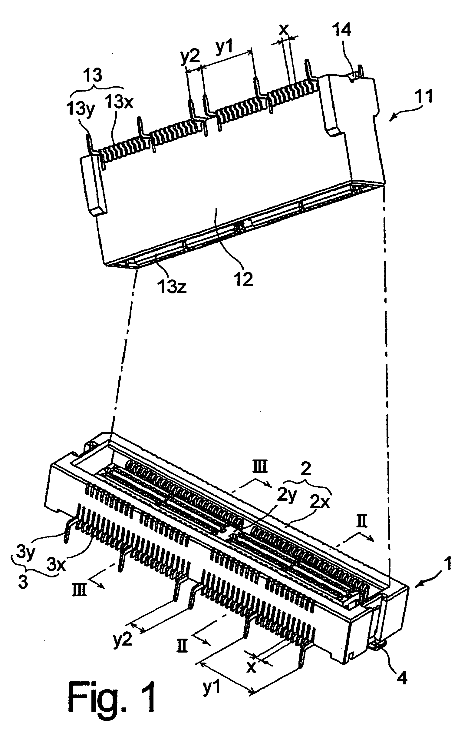 Mounting structure of connector