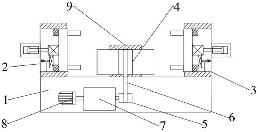 Turning center with linkage interlocking double tool turret control