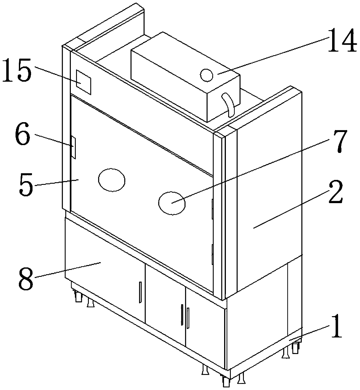 Environment-friendly high-precision constant-temperature and constant-humidity weighing device