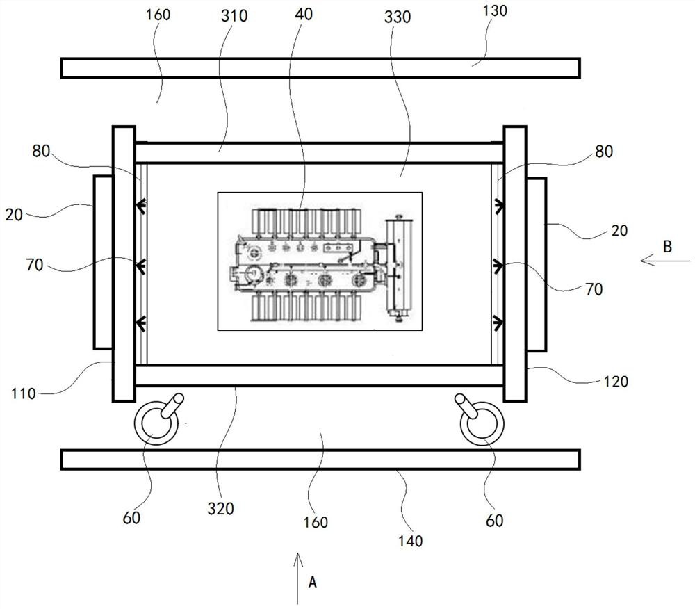 Safety protection device for fire resistance test of oil-immersed transformer