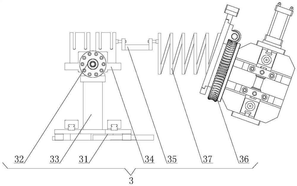 Movable adjusting device for straightener