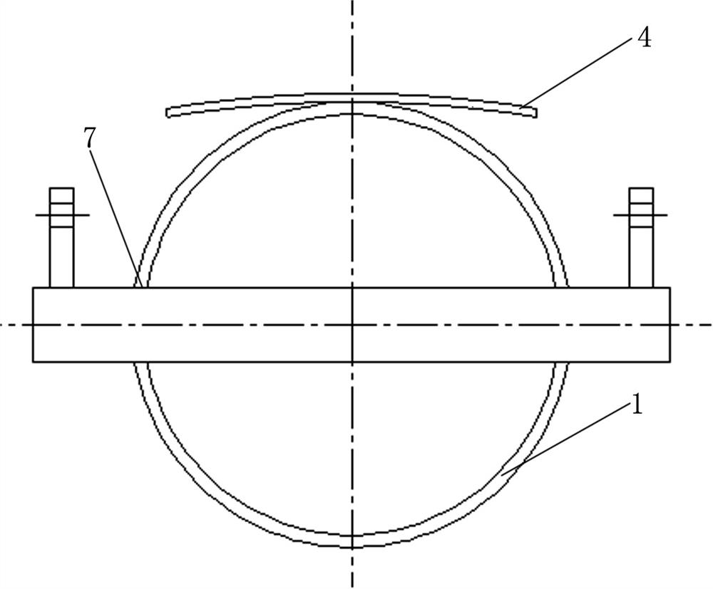 Ovality adjusting tool for flange of wind power tower drum and manufacturing and application method of ovality adjusting tool