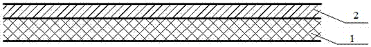 Direct burial type asphalt waterproof roll and preparation method thereof