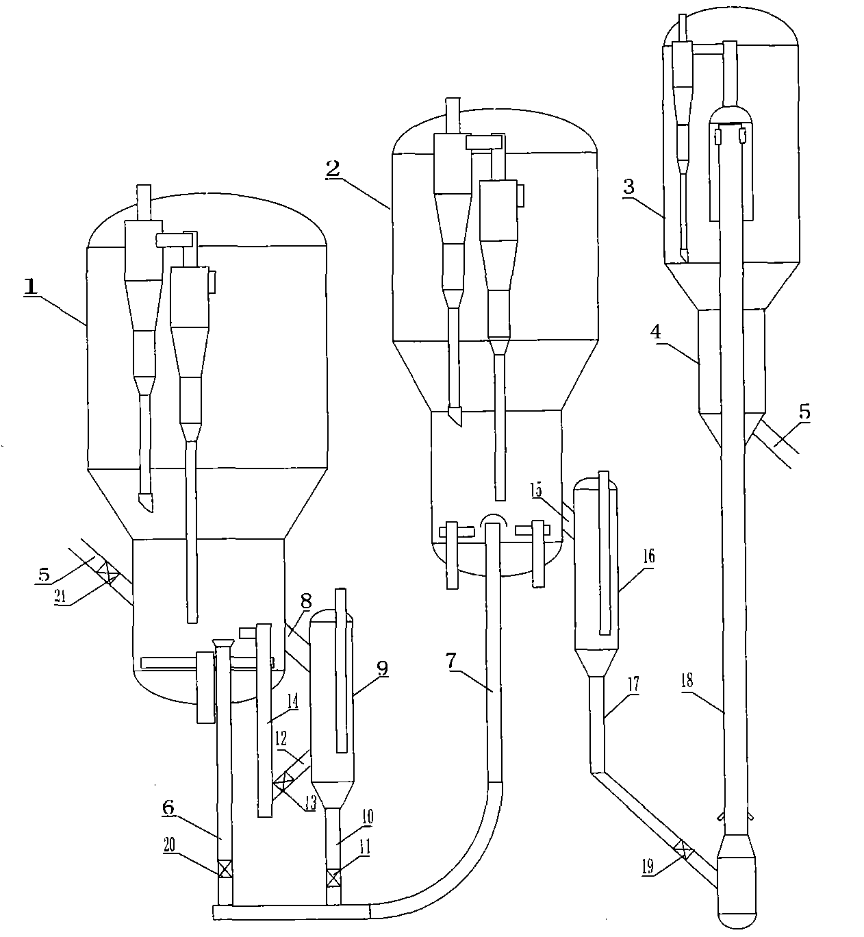 Two-stage regeneration catalytic cracking method and device