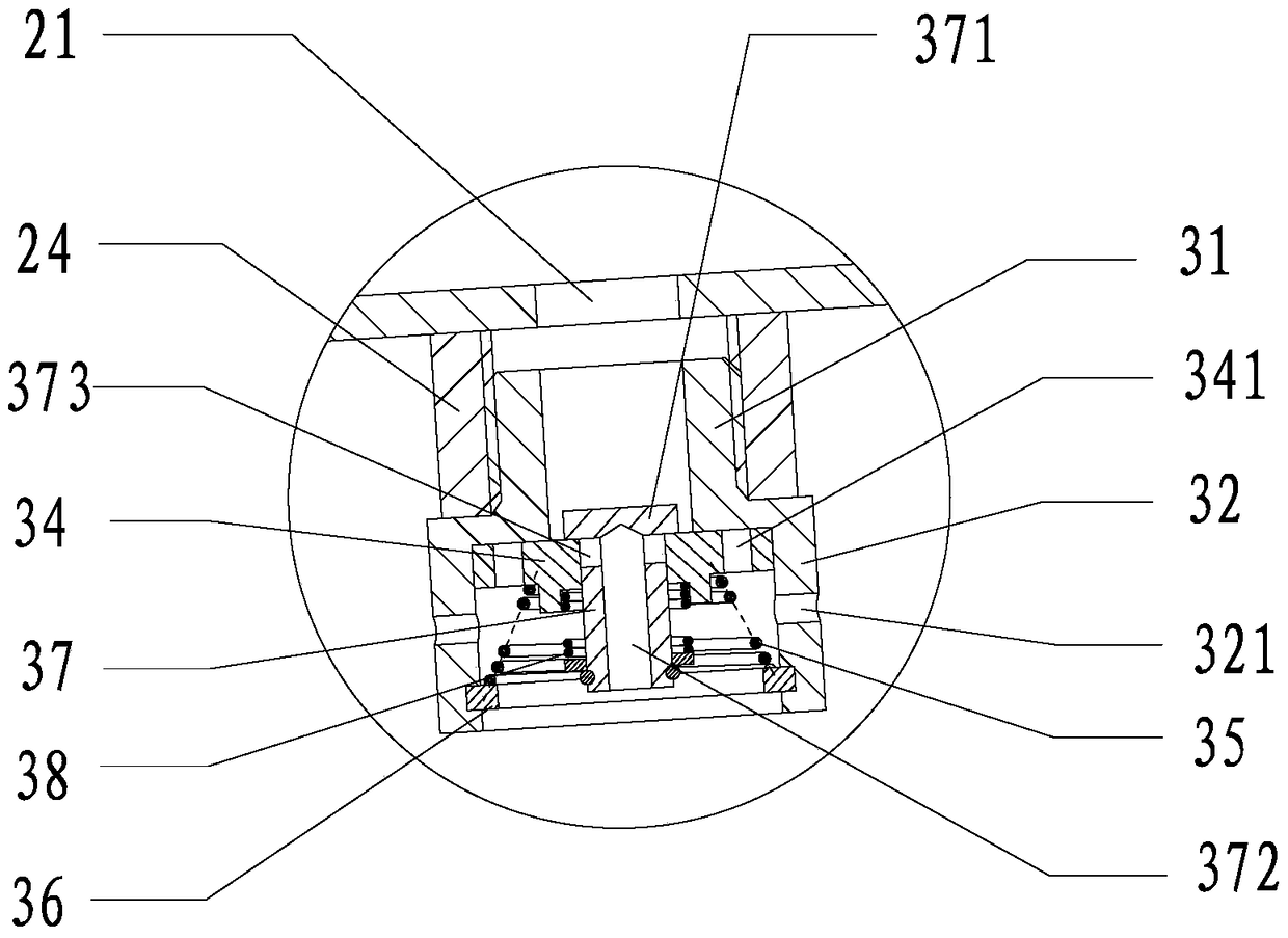 A spring braking device with breathing structure