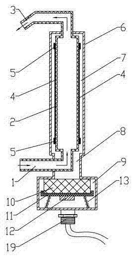 Sealed type magnetic water leakage protector