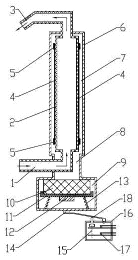 Sealed type magnetic water leakage protector