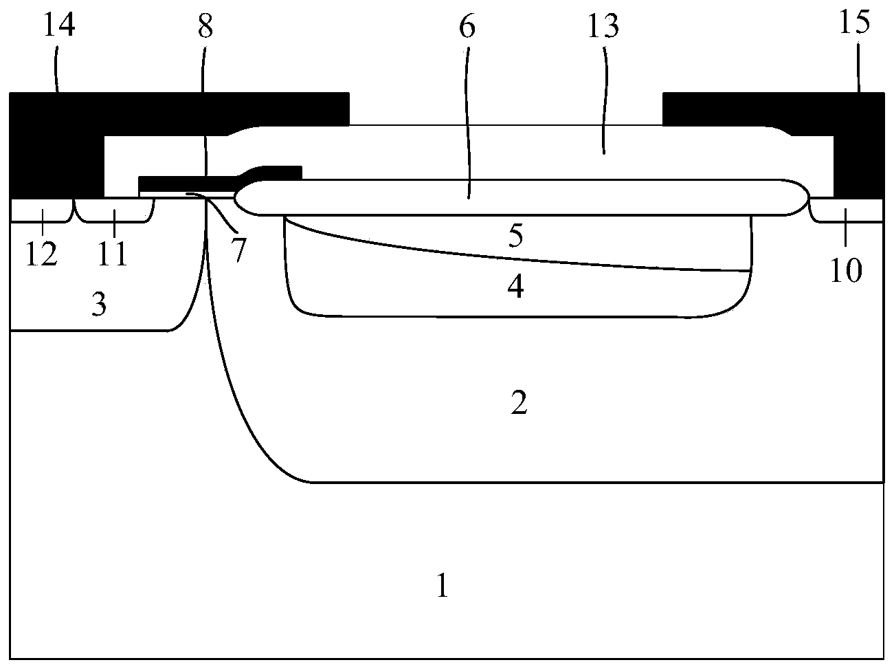 Horizontal high-voltage device and manufacturing method of horizontal high-voltage device