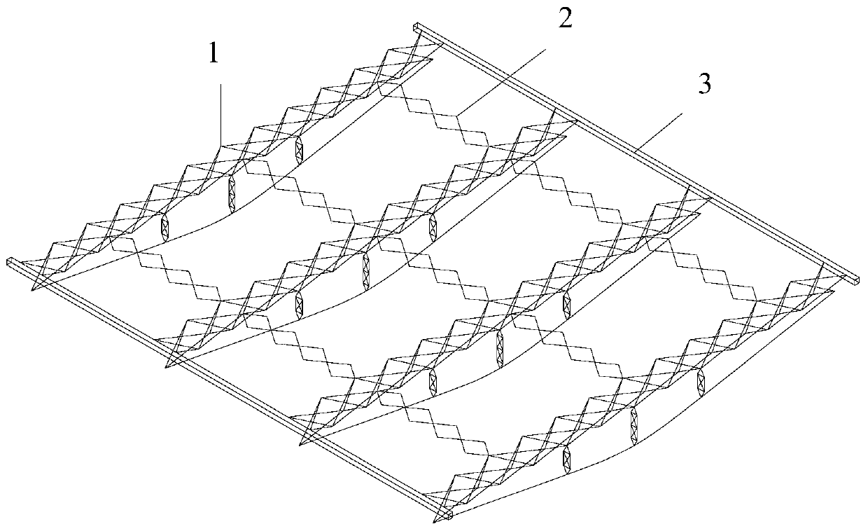 A horizontal opening and closing roof structure