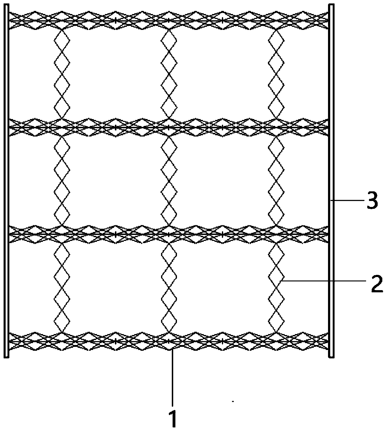 A horizontal opening and closing roof structure