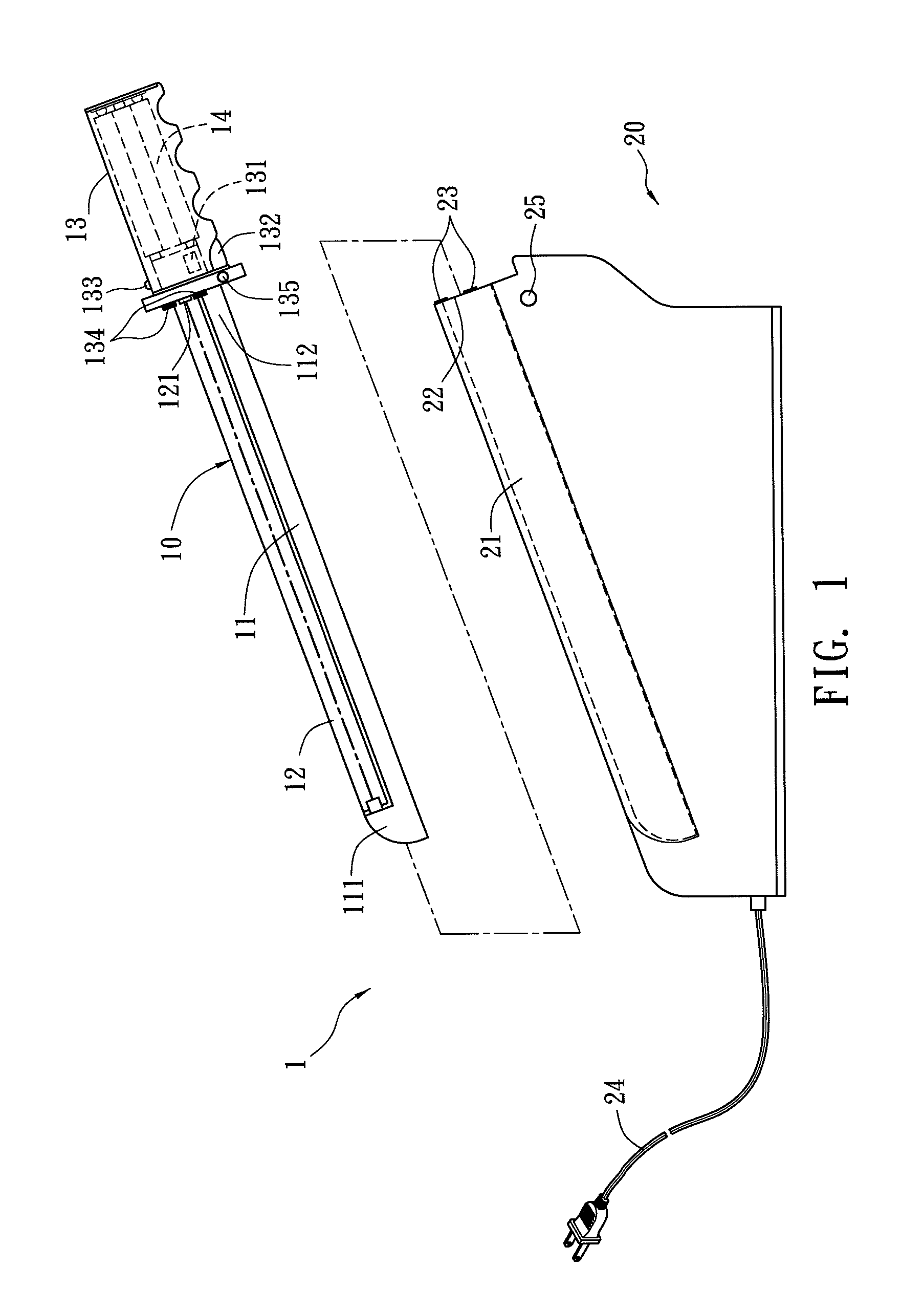 Electric heated knife assembly