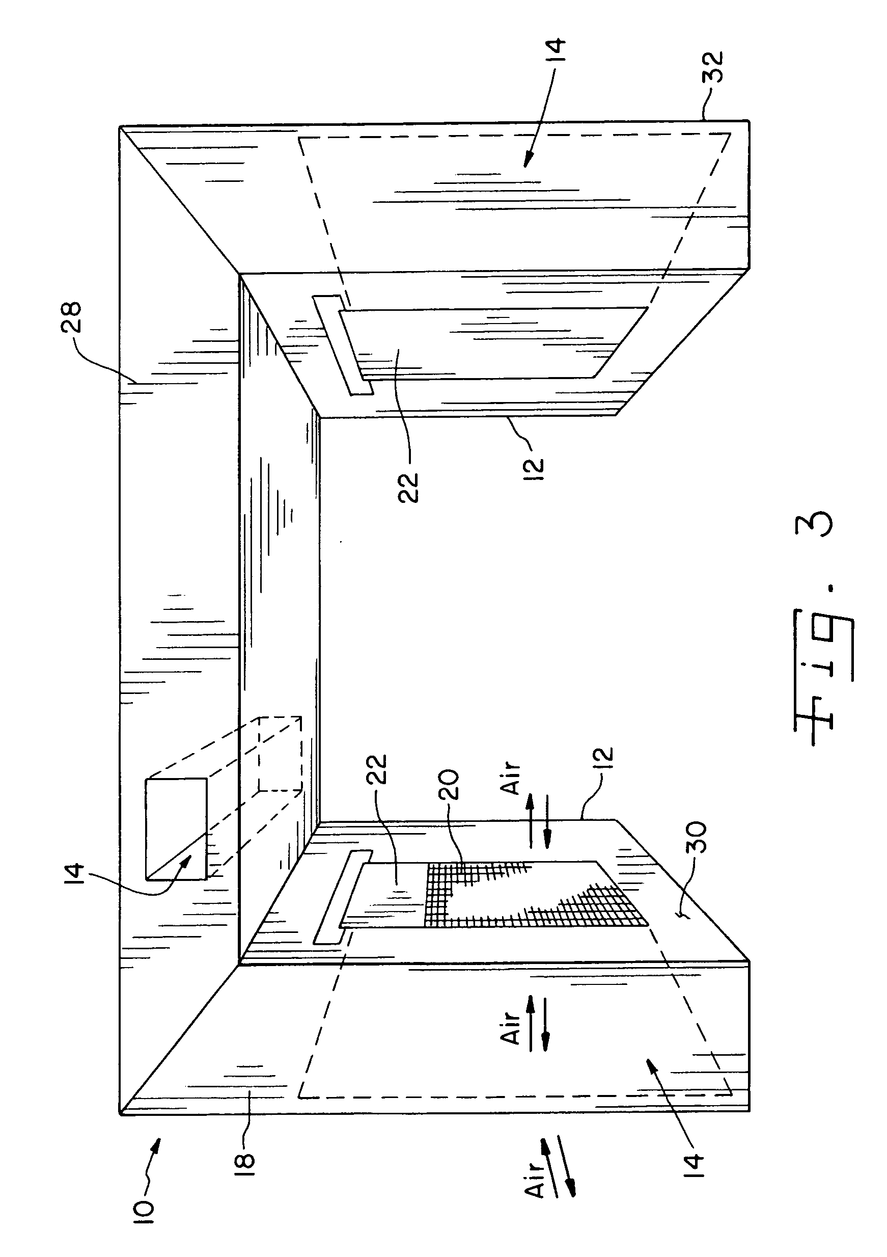 Loading dock seal with flow through vent