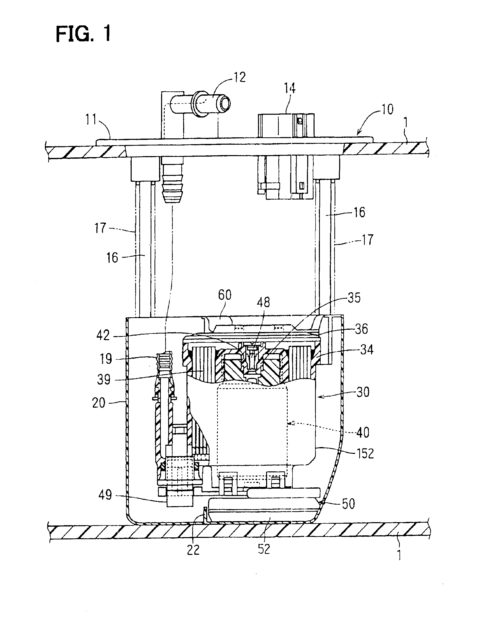 Fuel feed apparatus having vibration damping structure