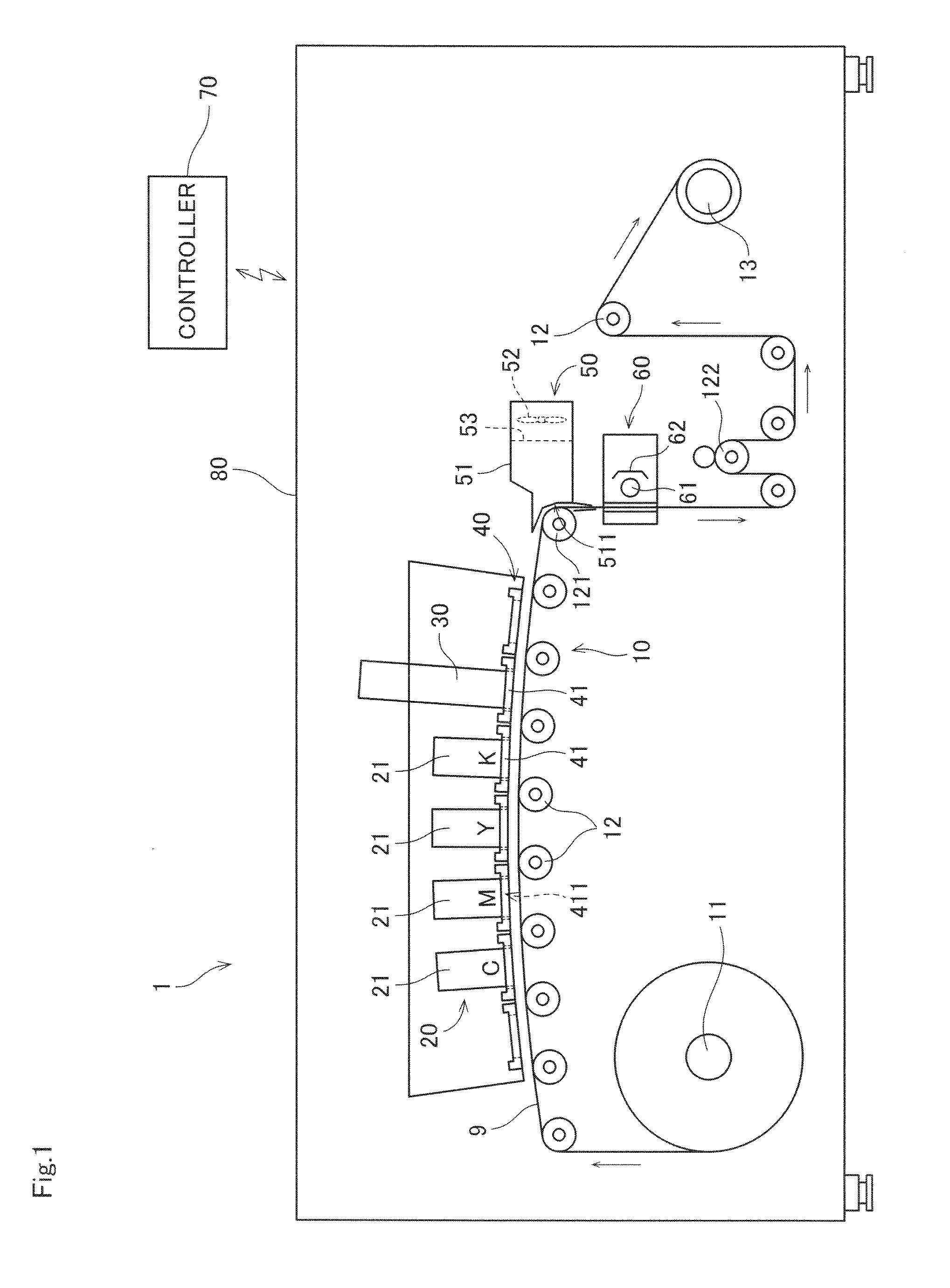 Inkjet apparatus and method of collecting mist