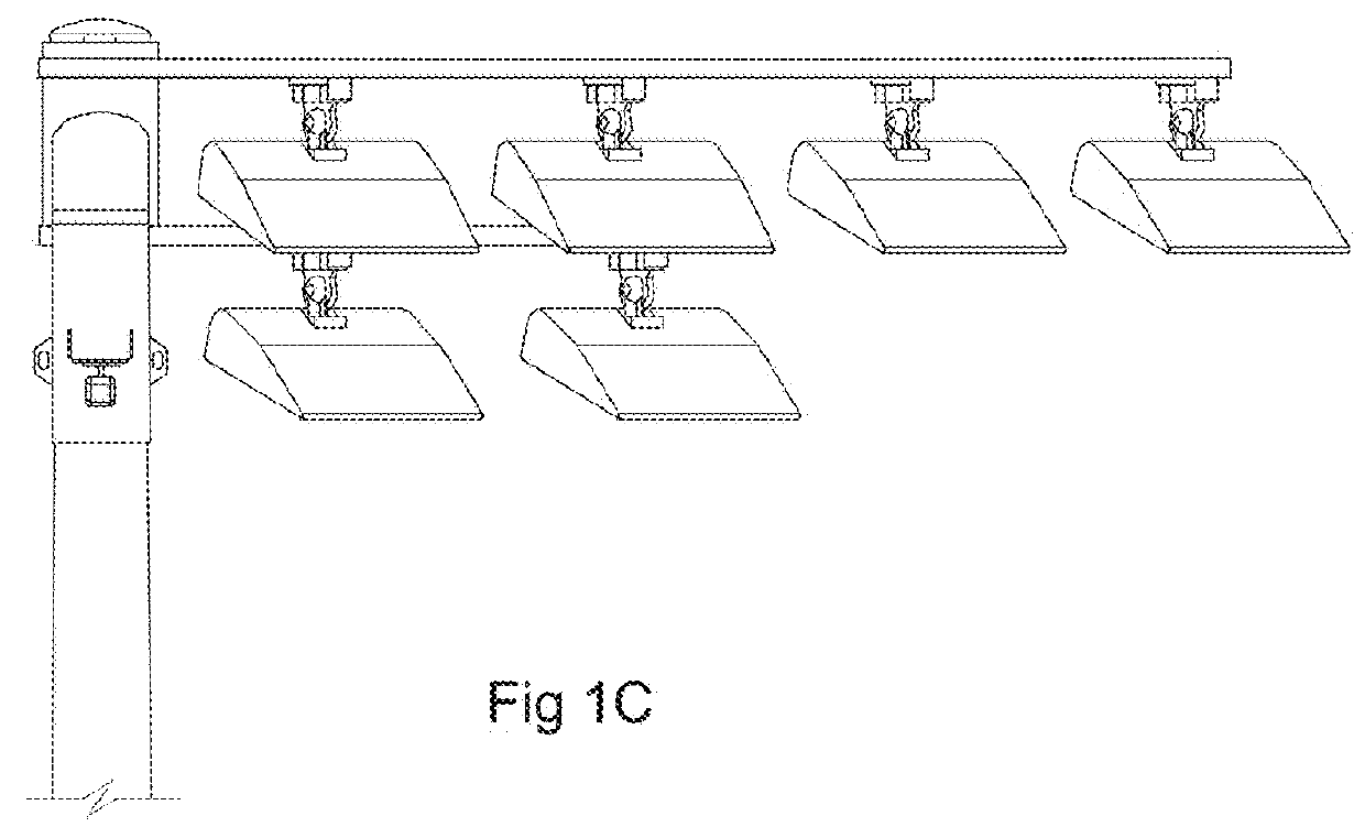 Apparatus, method, and system for tilted pole top fitter