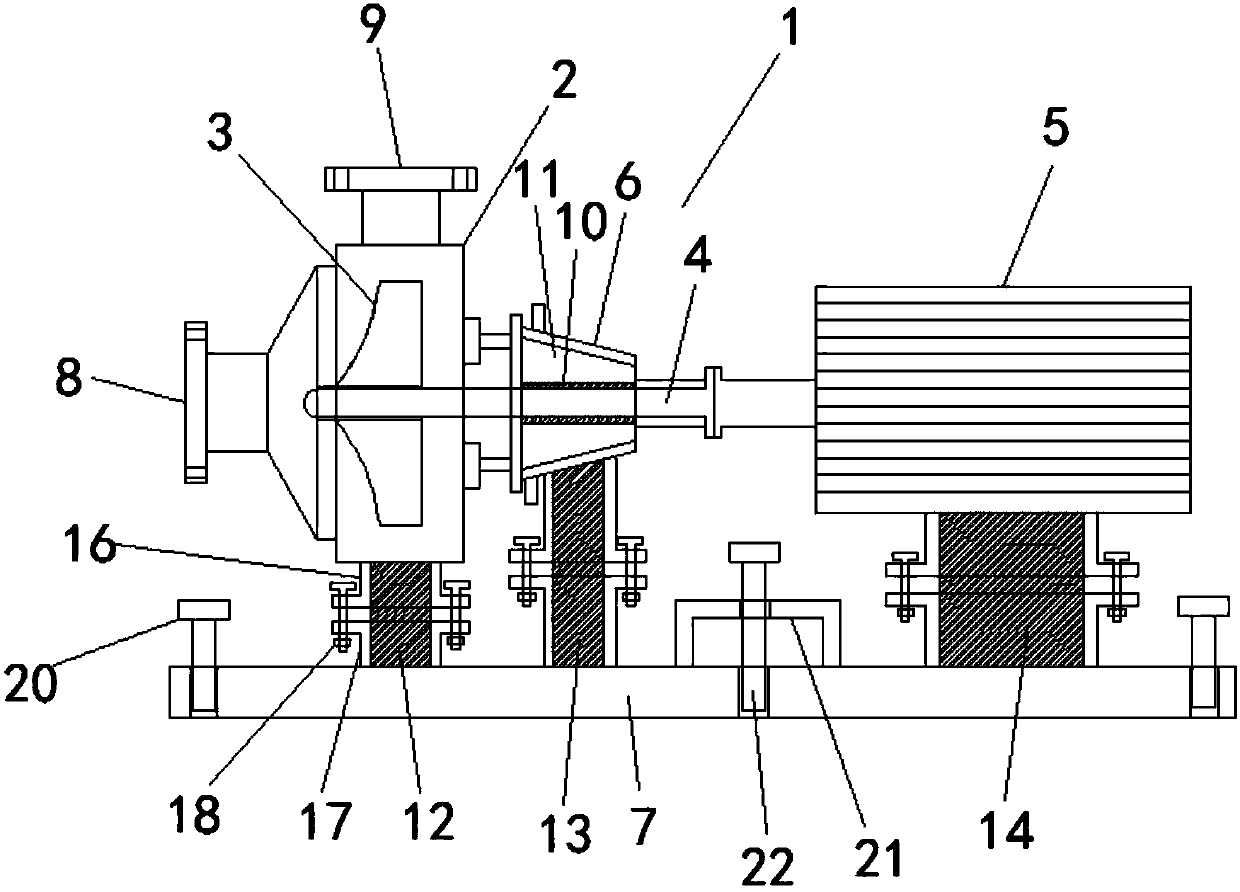 Single-suction horizontal type oil pump