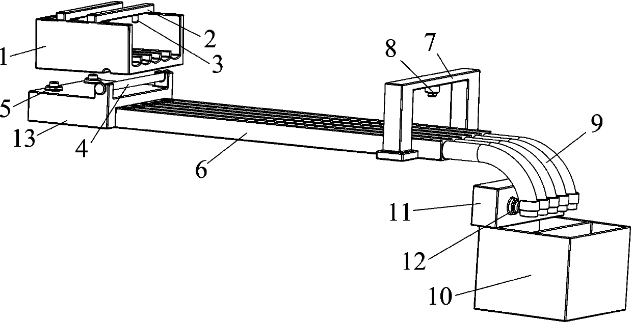 Fish shoal diversion device