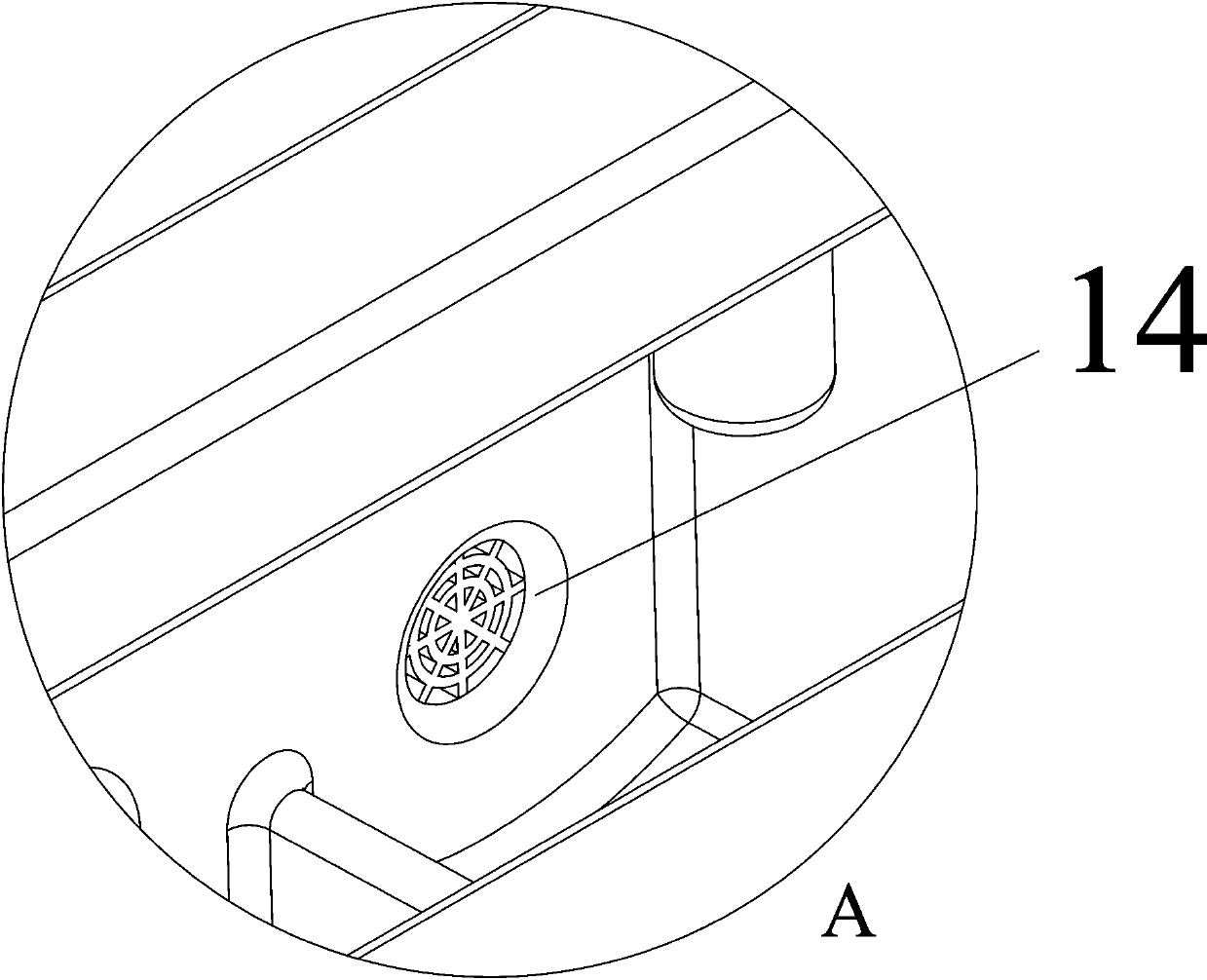 Fish shoal diversion device