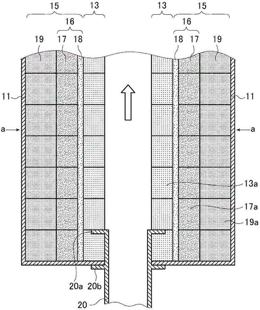 Molten glass conduit structure, and device and method using conduit structure