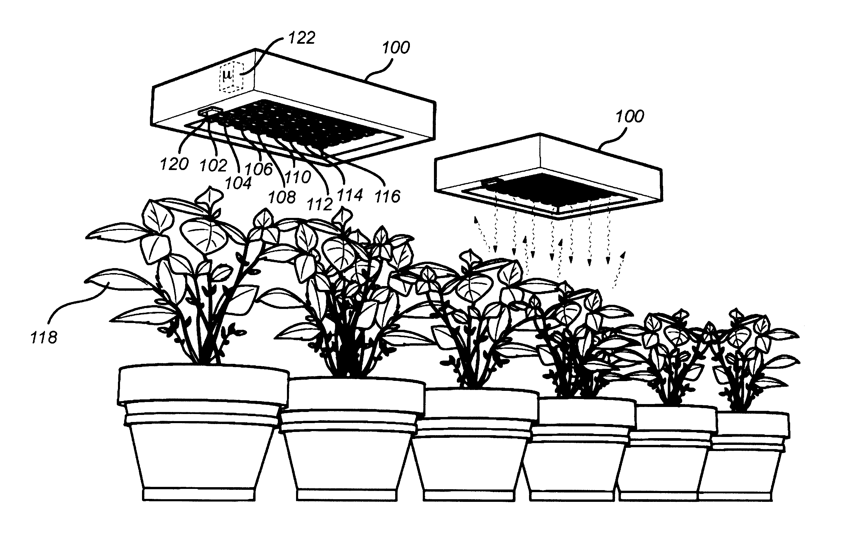 Method and illumination system for plant recovery from stress