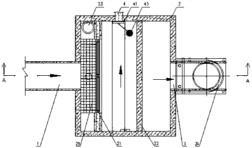 Hydraulic automatic control sewage intercepting well