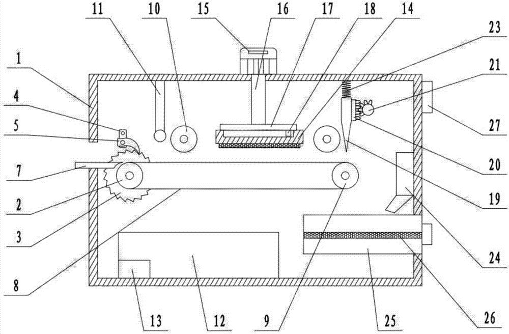 Step type bar-shaped traditional Chinese medicinal material cleaning and slicing integrated machine