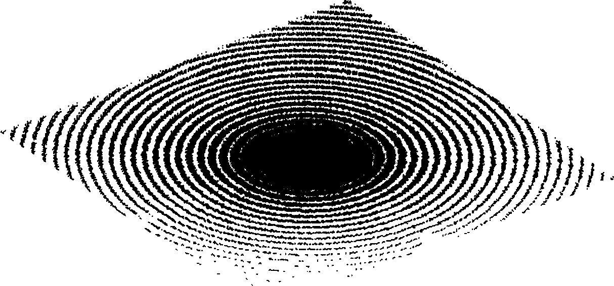 Diamond turning method and device for Archimedean spiral type Fresnel lens