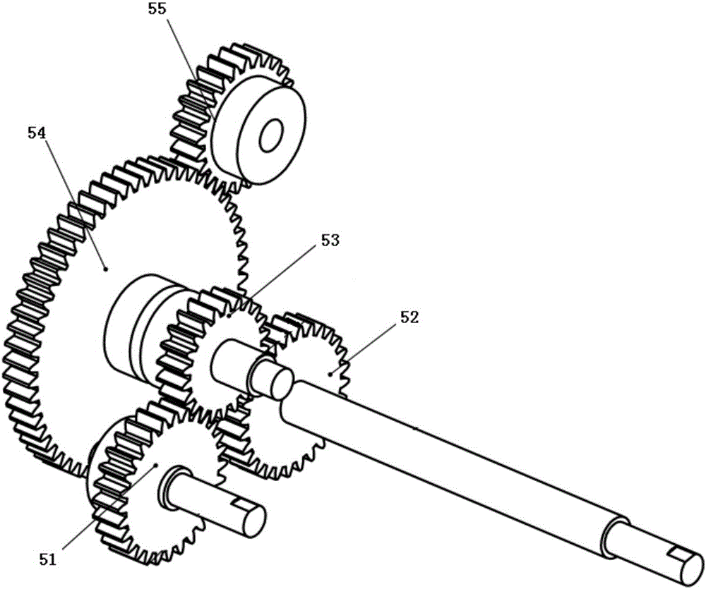 Dual-output-shaft hitting device for puncture wire clip