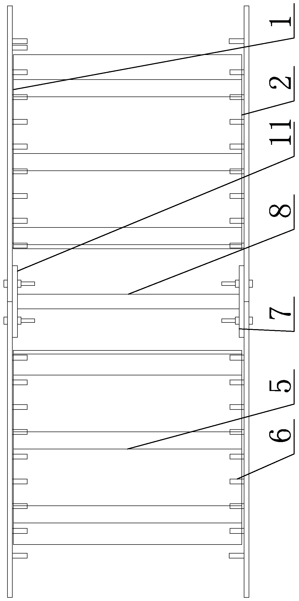 Bolt connection structure for making tank body and method for making bolt connection structure