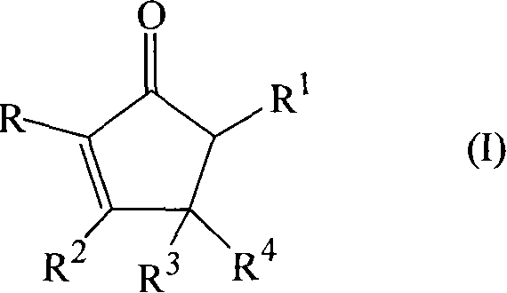 Synthesizing of cyclopentenone