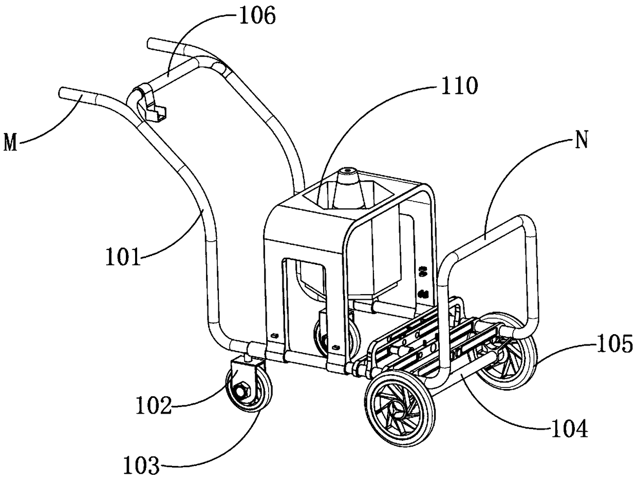 Road cone automatic placement device applied to municipal roads