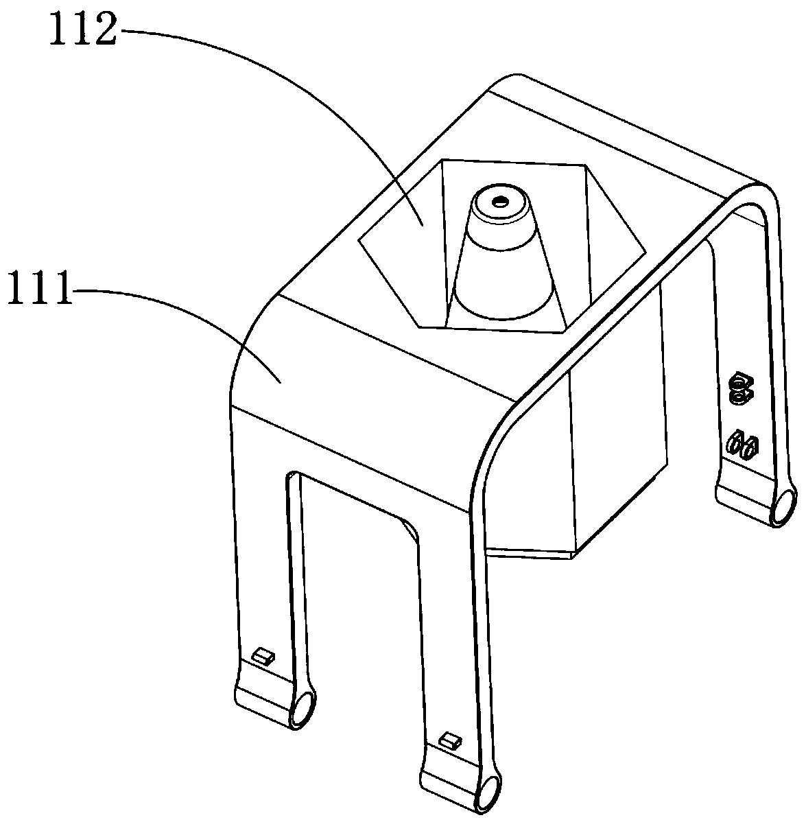 Road cone automatic placement device applied to municipal roads