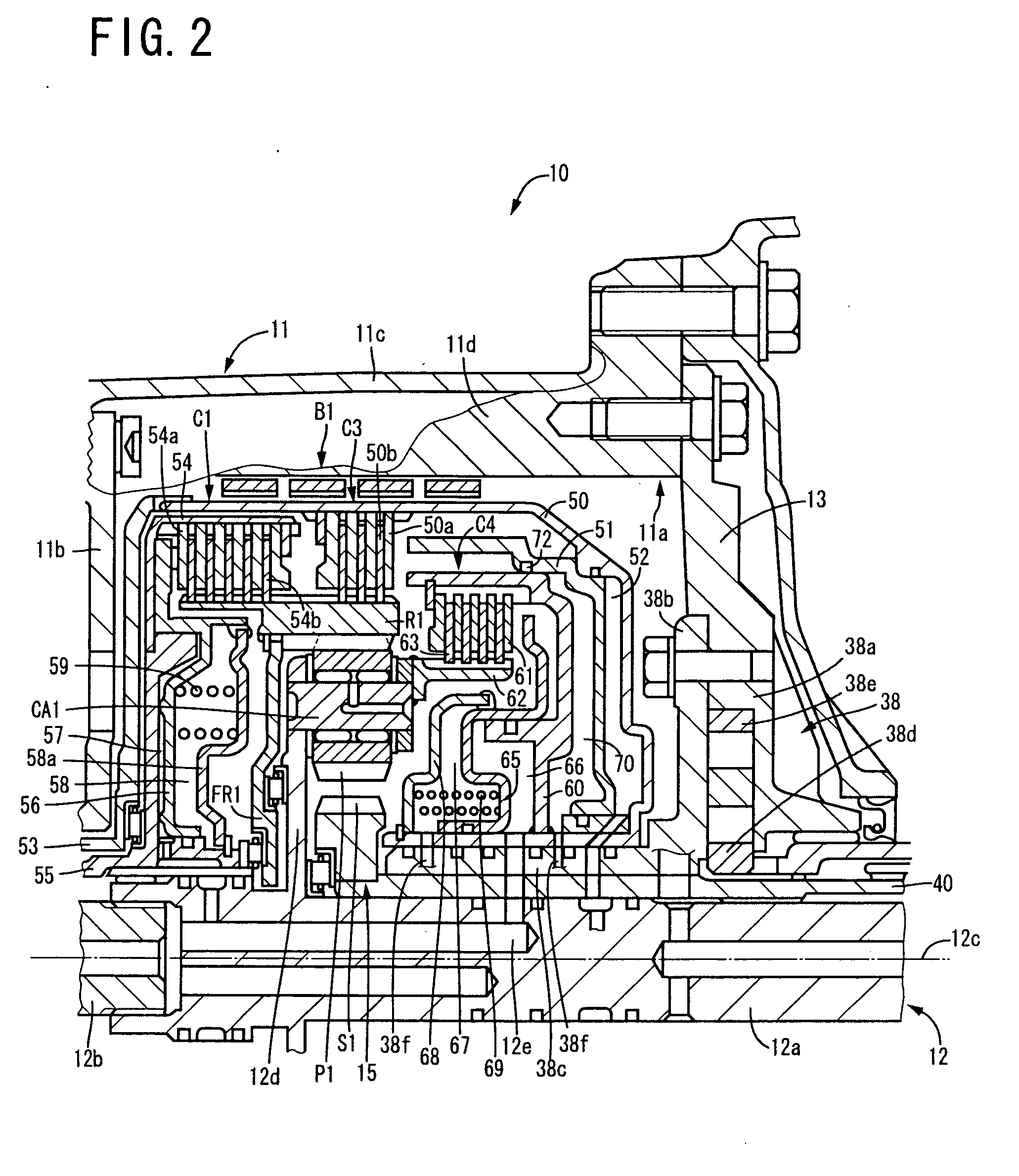 Planetary gear type multistage transmission for vehicle