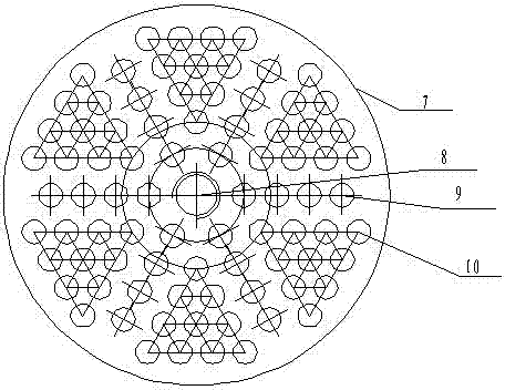 Wire dividing plate of cold cast anchorage and wire dividing method thereof