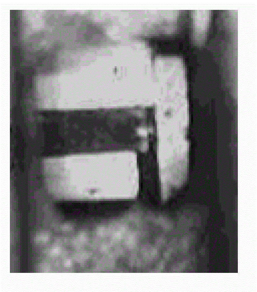 Railway switch gap offset detection method based on image processing