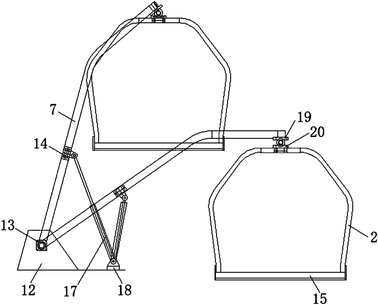 Hanging basket type intelligent non-avoidance parking device