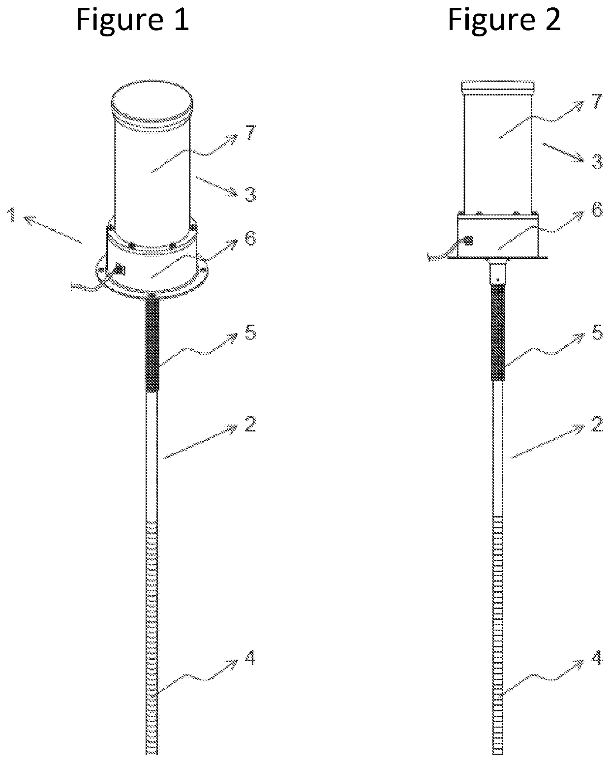 Electrochemical sensor device for measuring the level of the pulp and foam interface inside a flotation cell and/or column, in a flotation process, the configuration of which allows the self-cleaning thereof