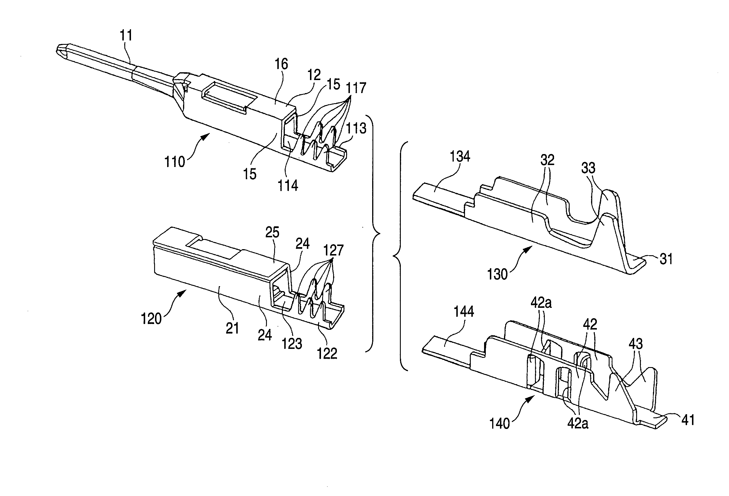 Method for forming a terminal metal and terminal metal formed by the method