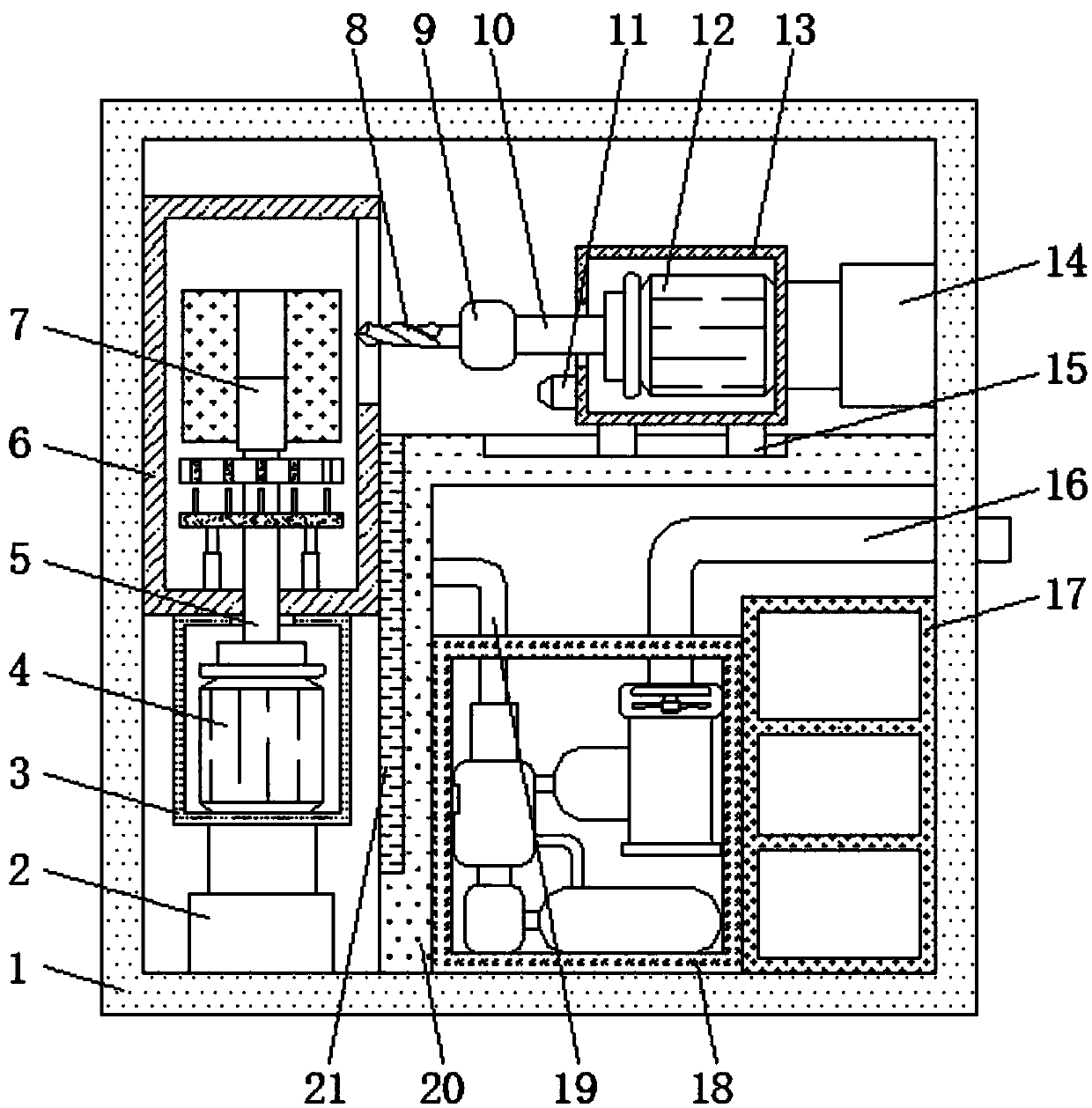 Grinding device for metal products