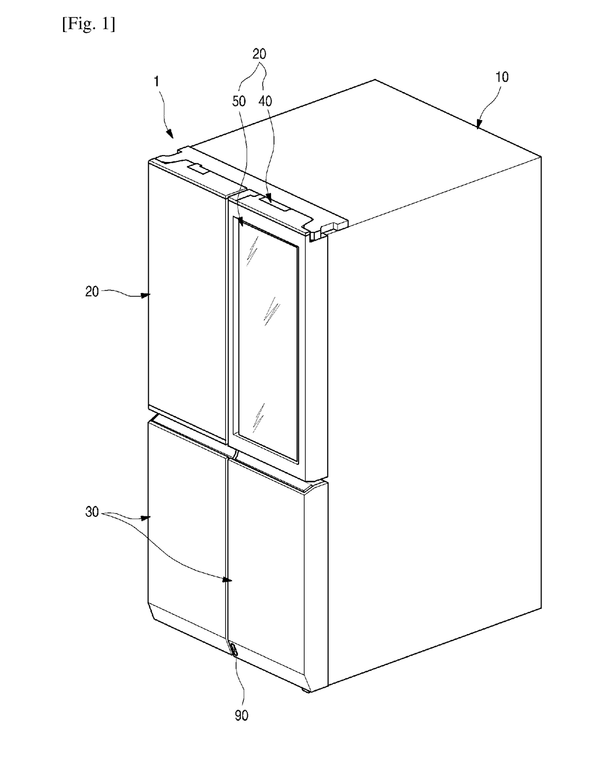 Refrigerator and control method for refrigerator and method for opening a refrigerator