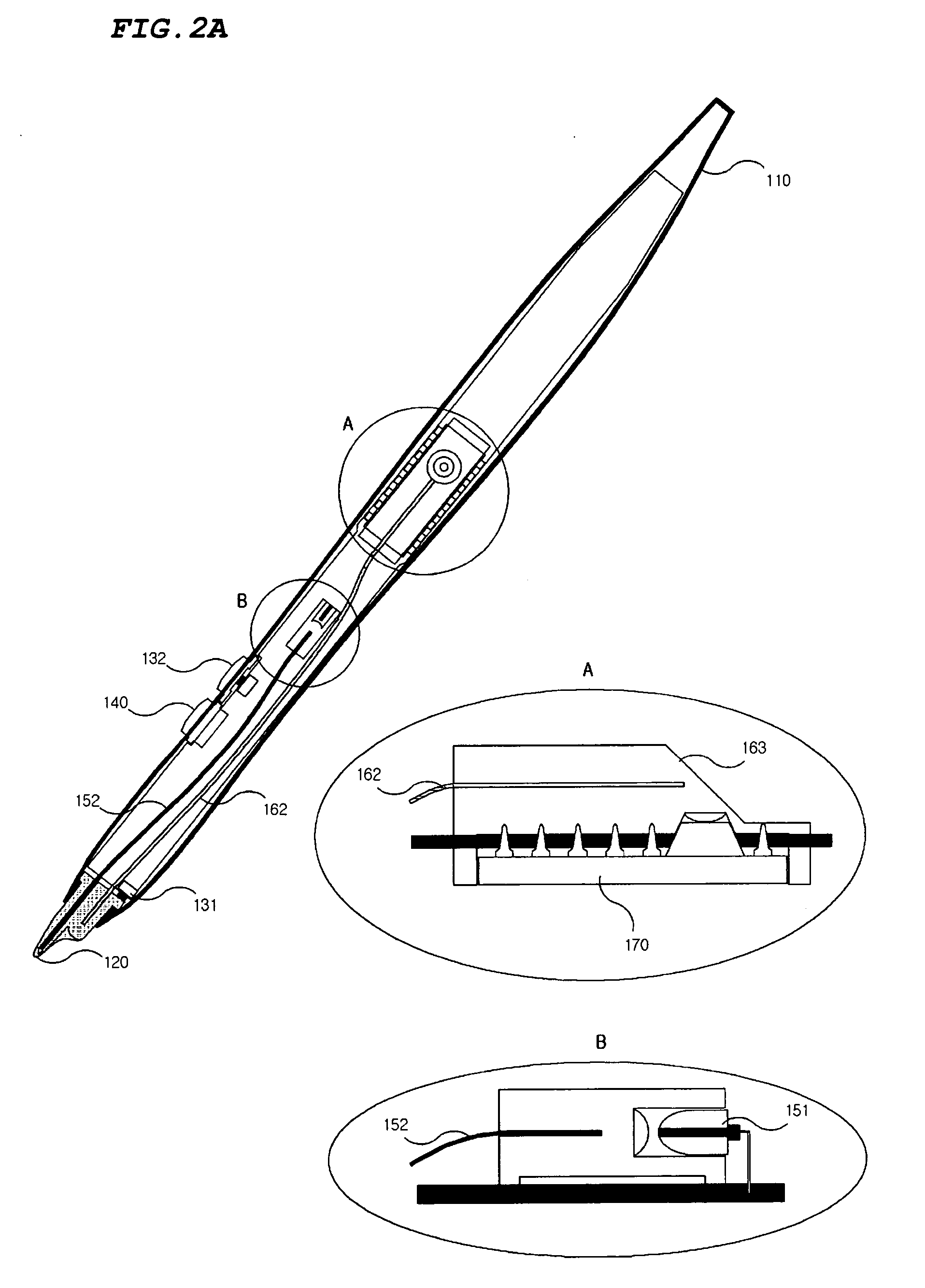 Pen-shaped optical mouse