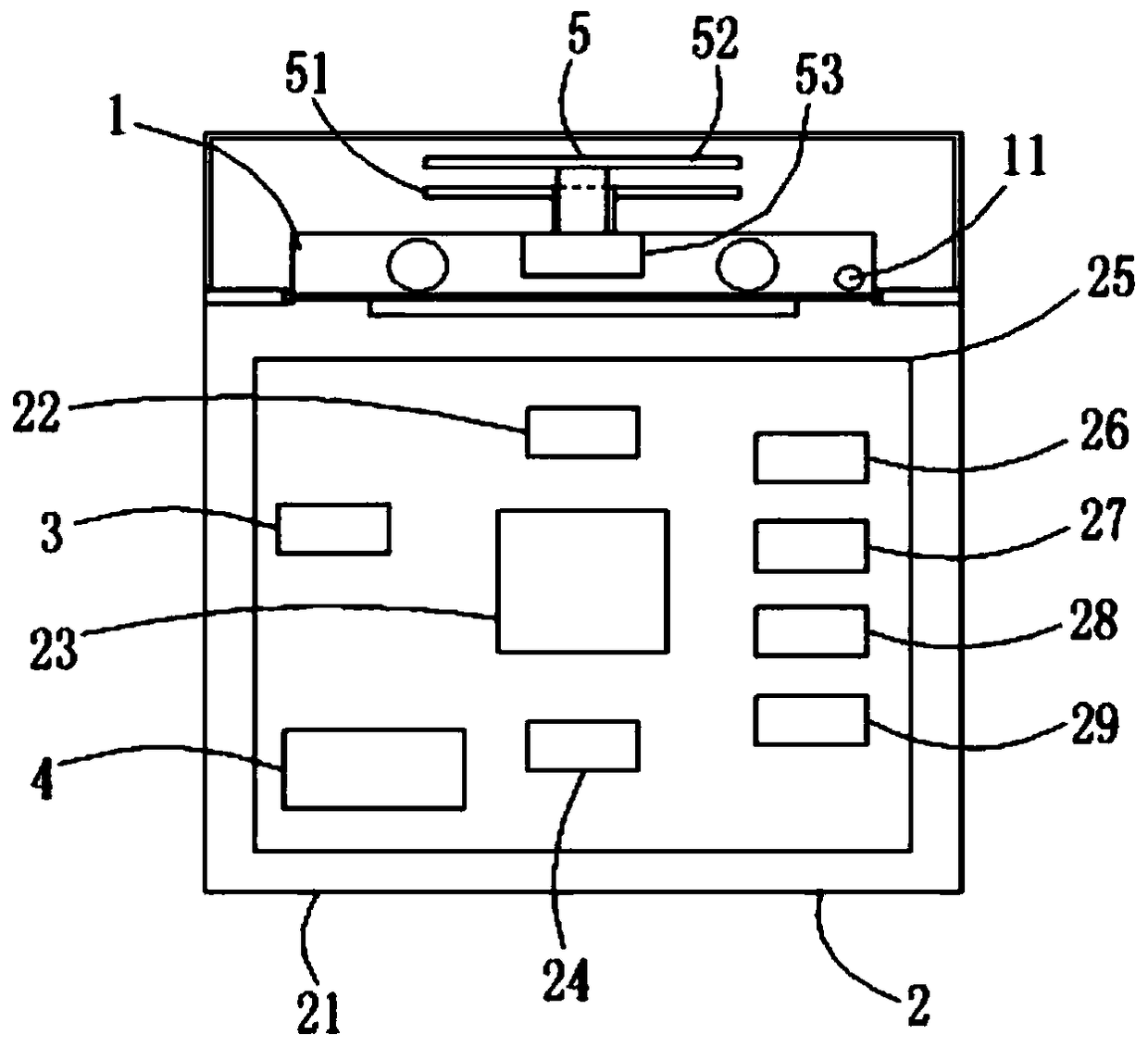 Movable type vehicle loss assessment terminal equipment