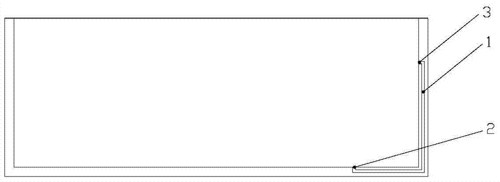 A built-in overflow pipe in a water storage container, a bathtub with the overflow pipe, and a manufacturing method thereof