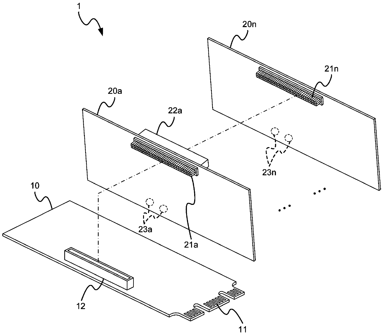 Configuration method of extensible interface structure