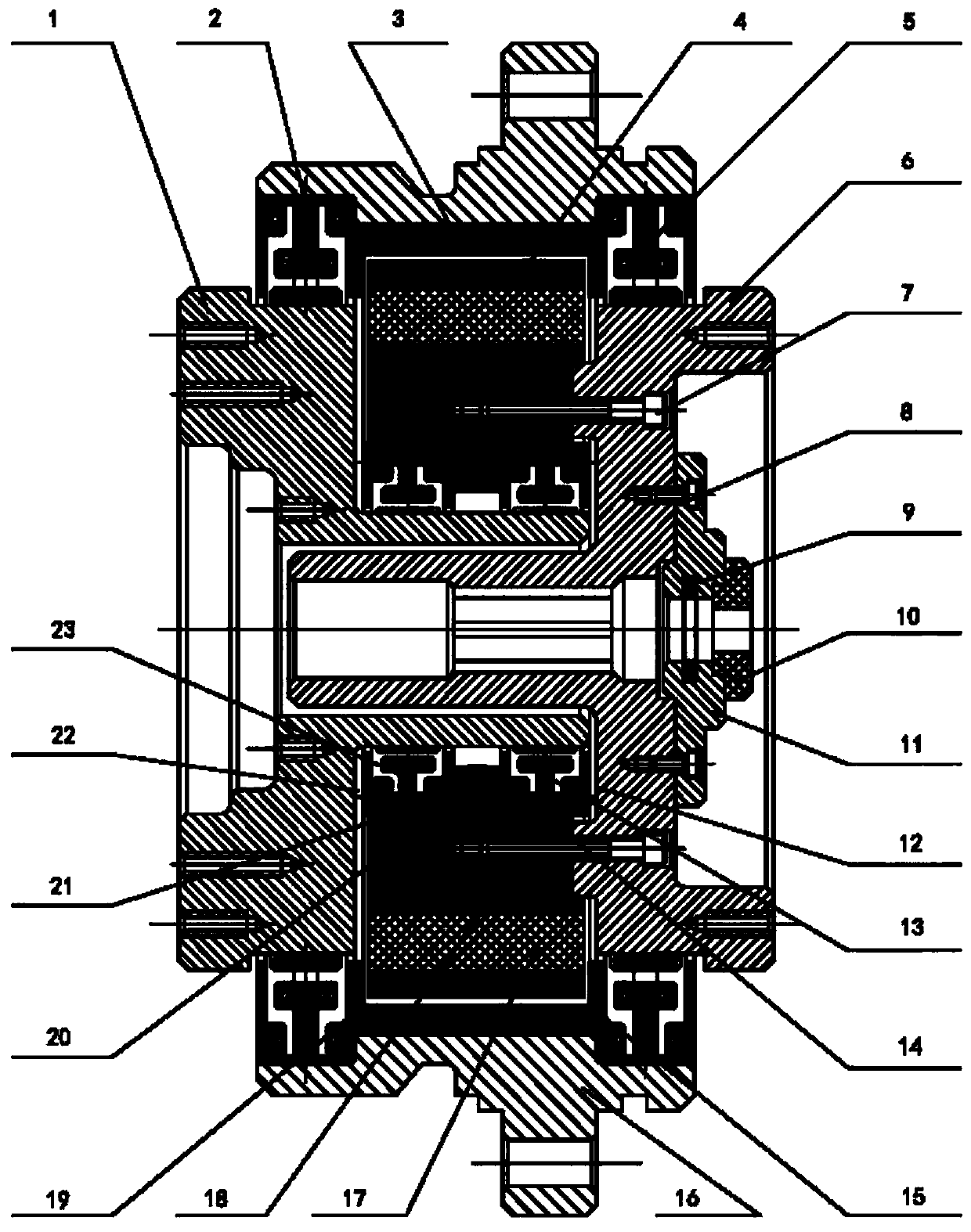 Magnetic suspension intelligent flexible reducer system of robot and control method thereof