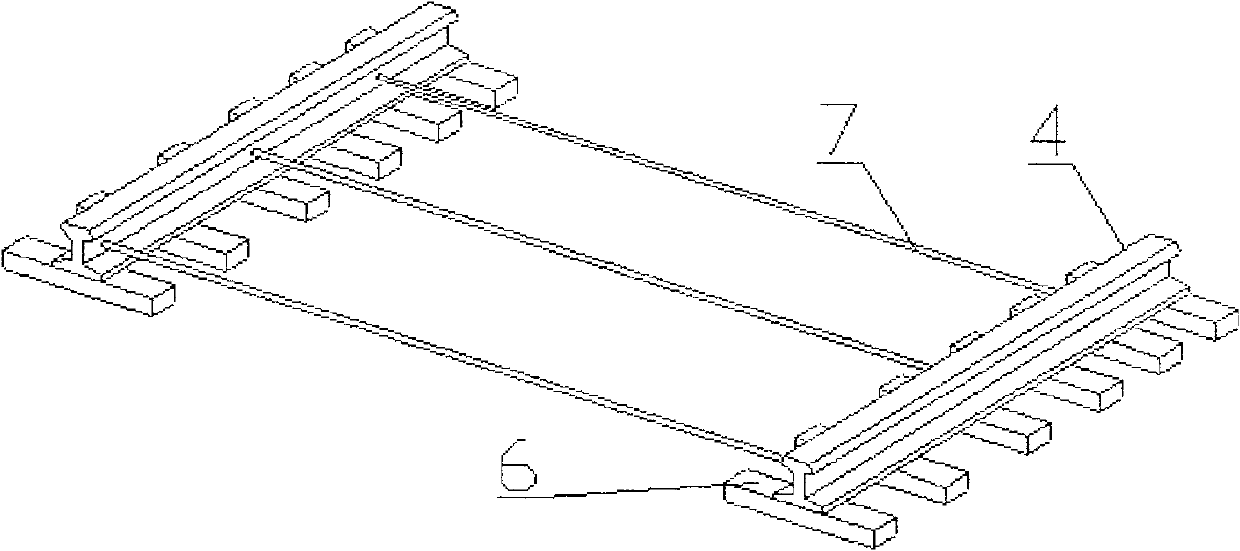 Moving tower crane bridge surface running construction method