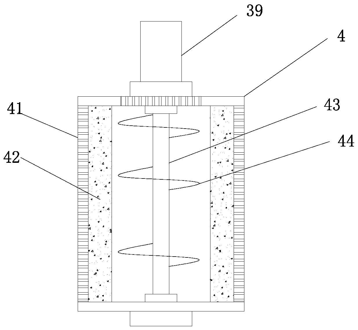 Industrial waste gas desulfurization dust removal device