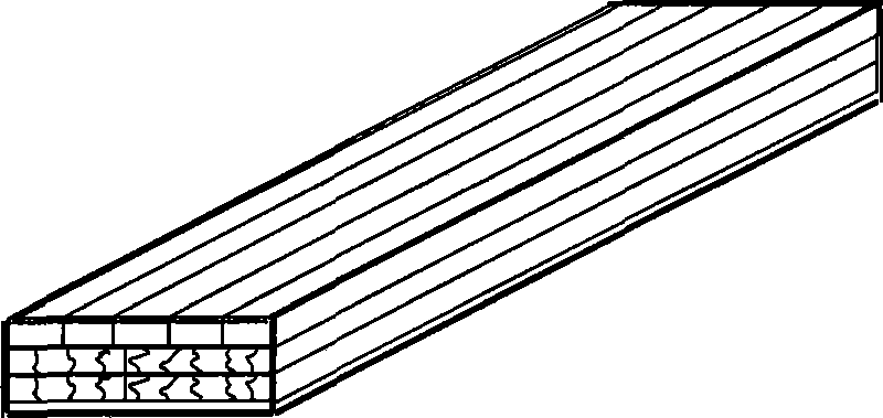 Method for manufacturing composite bamboo floor